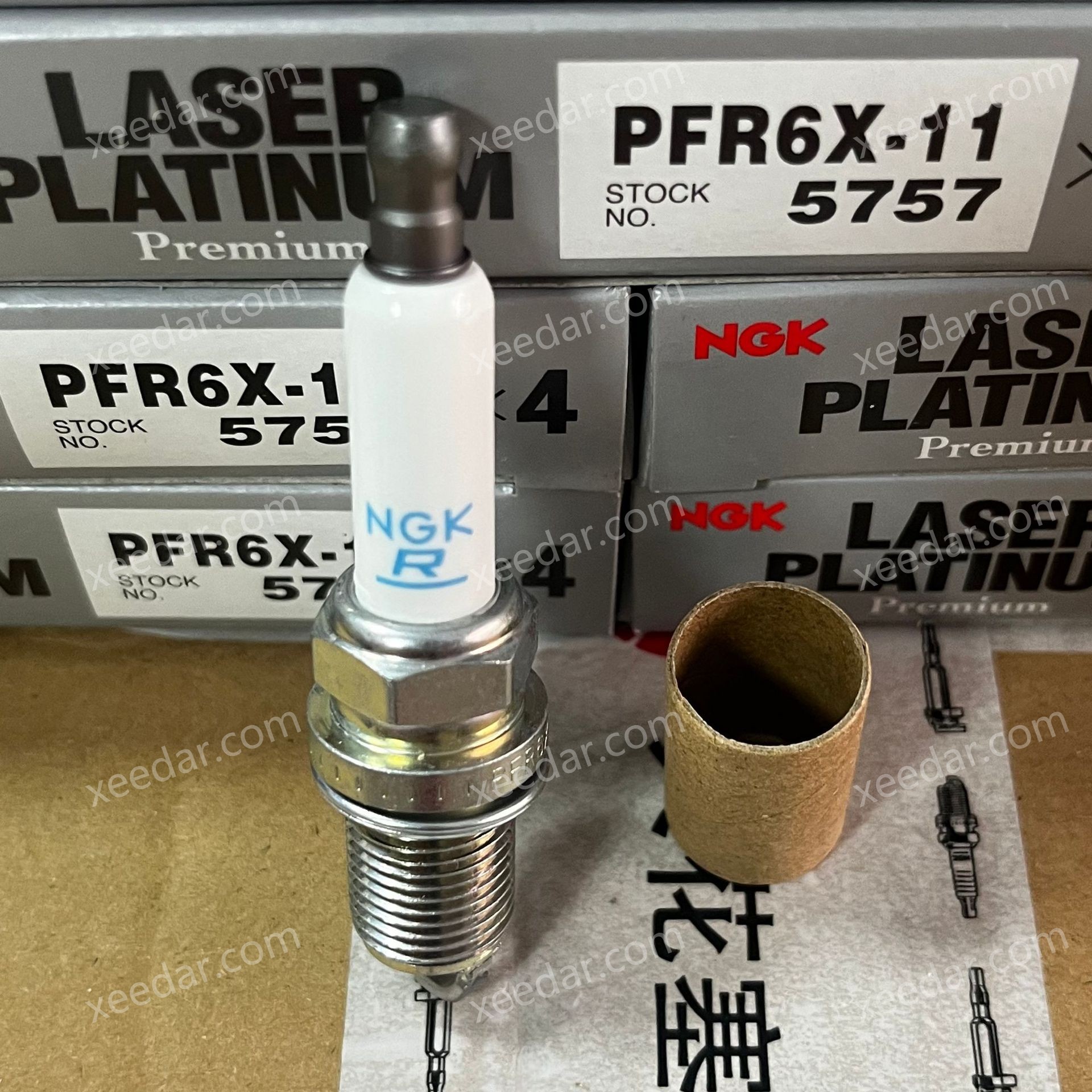 NGK P5757 PFR6X-11 Dual Platinum Spark Plug