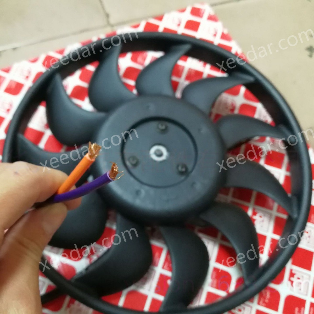 FEBI 4F0959455A Radiator Cooling Fan for Audi A6L 2.0T/2.4/2.8/3.2