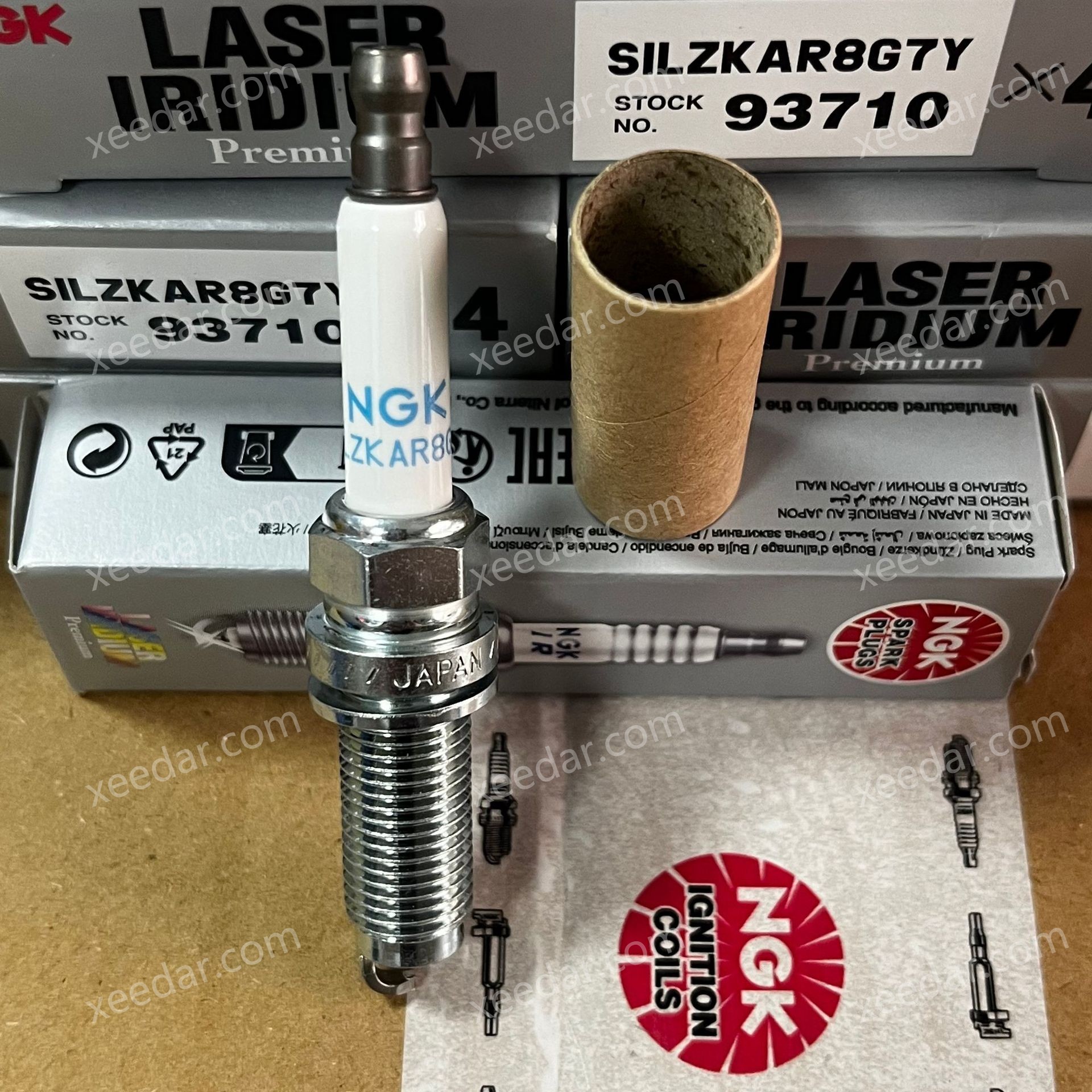 NGK 93710 SILZKAR8G7Y Iridium Spark Plug for Land Rover Discovery