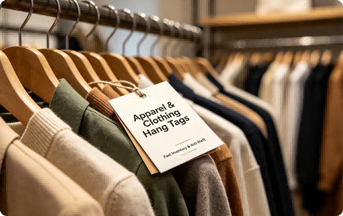 Apparel & Clothing Hang Tags